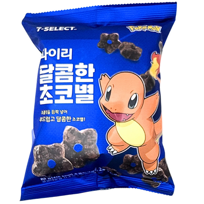 7-Eleven Charmander's Sweet Choco Star Snack 82g (Korea) - 16 Pack