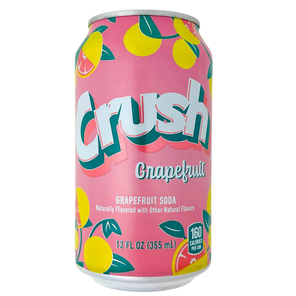 Crush Grapefruit Soda 355mL 12 PK iWholesaleCandy.ca