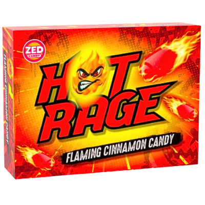 Hot Rage Flaming Cinnamon Candy 100g - 12 Pack