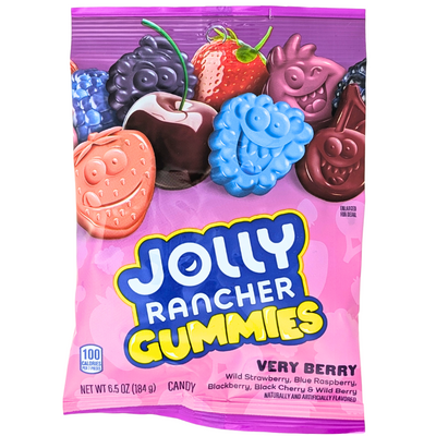 Jolly Rancher Gummies Very Berry 6.5oz - 12 Pack