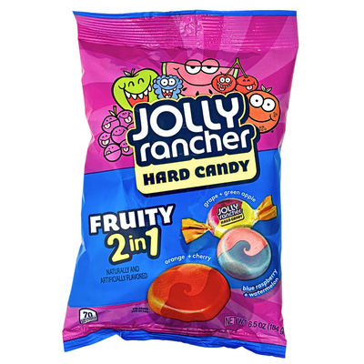 Jolly Rancher Fruity Hard Candy 2in1 - 6.5oz - 12 Pack