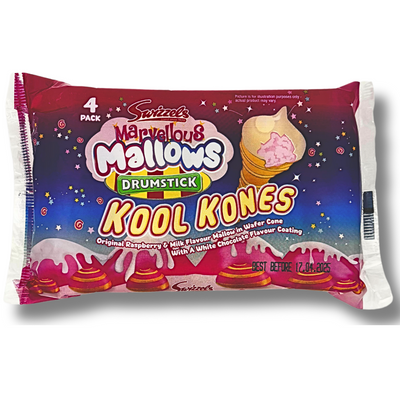 Swizzels Marvellous Mallows Kool Kones (UK) - 60g - 10 Pack