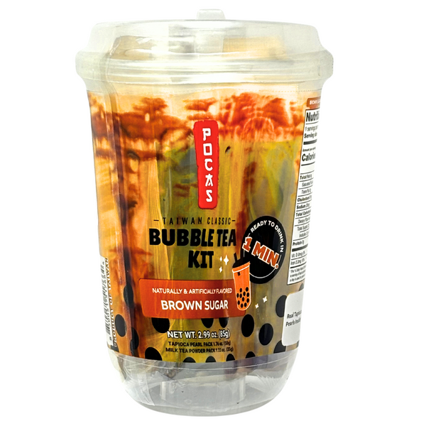 Pocas Popping Boba Kit Brown Sugar Single Cup - 2.99oz - 12 Pack