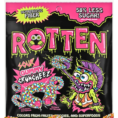 Rotten Sour Gummy Cruncheez 1.8oz - 8 Pack