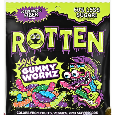 Rotten Sour Gummy Wormz 1.8oz - 8 Pack