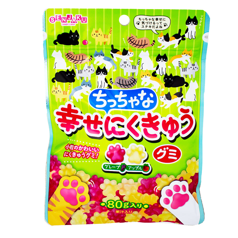 Senjaku Ame Cat Paw Gummy (Japan) 80g -12 Pack