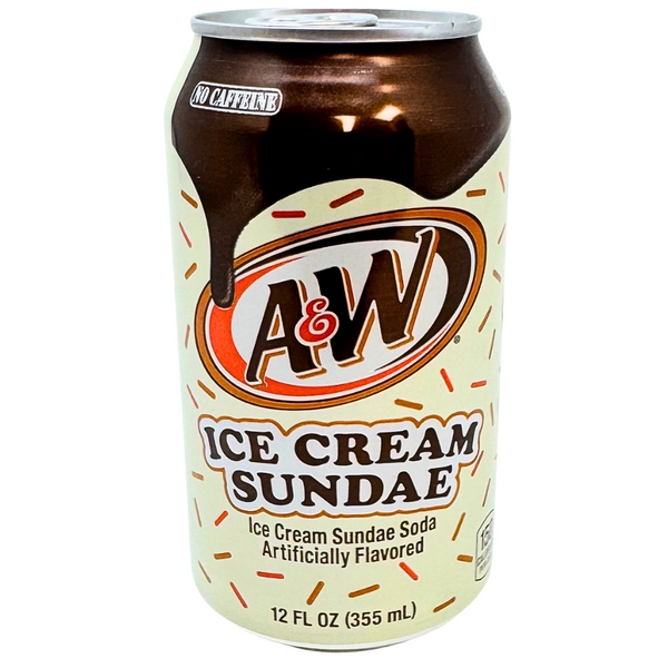 A&W Ice Cream Sundae Soda 355mL - 12 Can