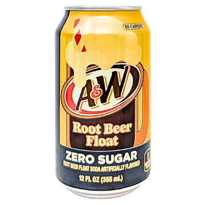 A&W Root Beer Float Zero Sugar 355mL - 12 Pack