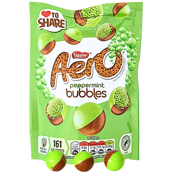 Aero Bubbles Peppermint Pouch 92g (UK) - 8 Pack