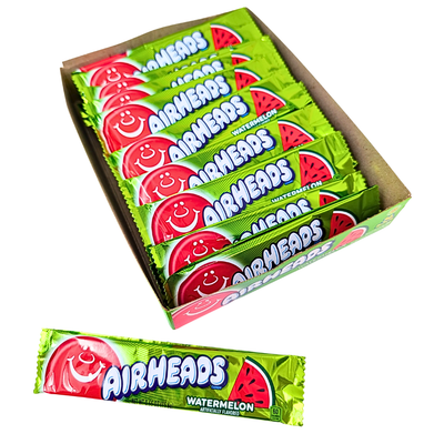 AirHeads Candy Watermelon Taffy Bars 36 CT-Retro Candy Toronto