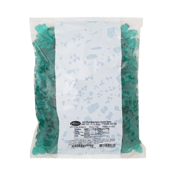 Albanese Light Blue Watermelon Gummi Bears Bulk Candy Toronto