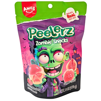Amos Halloween Peelerz Zombie Snacks 6oz - 12 Pack