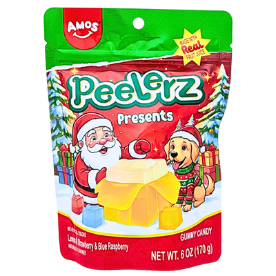 Amos Peelerz Holiday Gummy Presents 6oz - 12 Pack