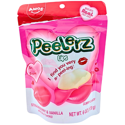 Amos Peelerz Lips Gummy 6oz - 12 Pack
