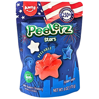 Amos Peelerz Stars and Stripes 6oz - 12 Pack