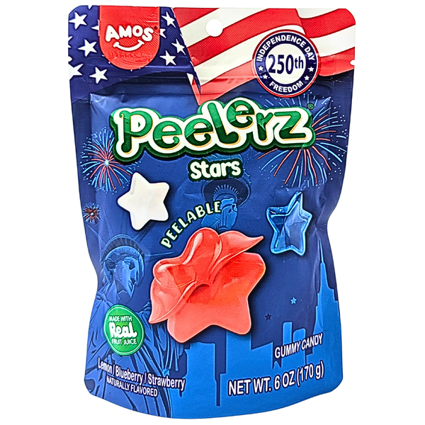 Amos Peelerz Stars and Stripes 6oz - 12 Pack