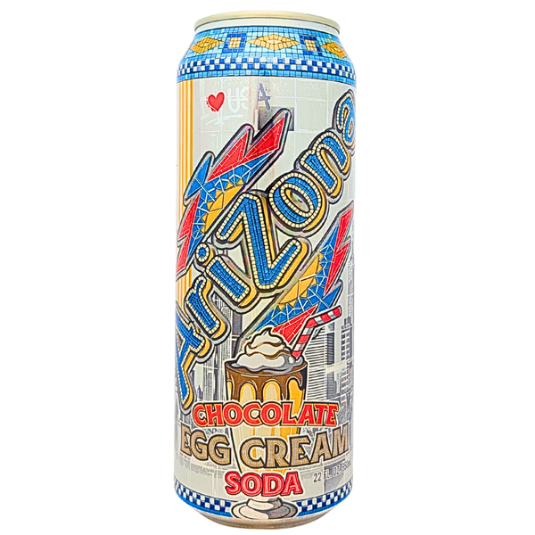 Arizona Chocolate Egg Cream Soda 22oz - 24 Pack