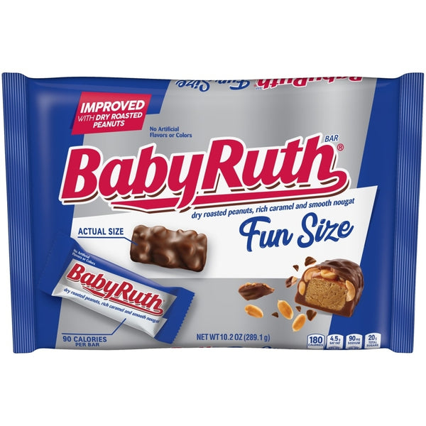 Baby Ruth Bar Fun Size 10.2oz - 1 Bag