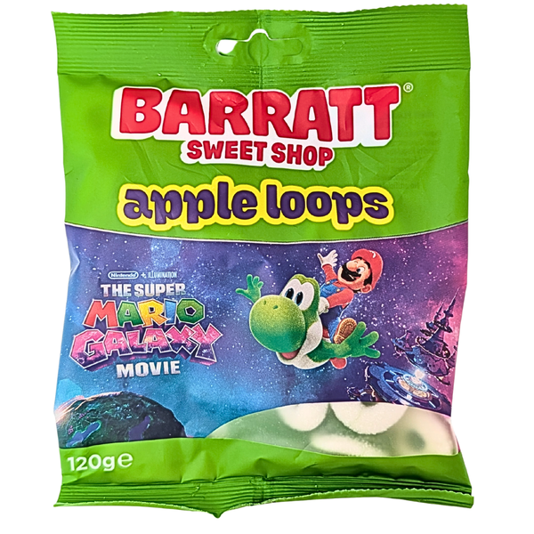 Barratt Super Mario Galaxy Apple Loops 120g (UK) - 12 Pack