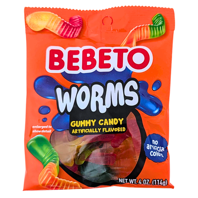 Bebeto Worms Gummy 4oz - 12 Pack