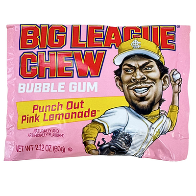 Big League Chew Punch Out Pink Lemonade 2.12oz - 12 Pack