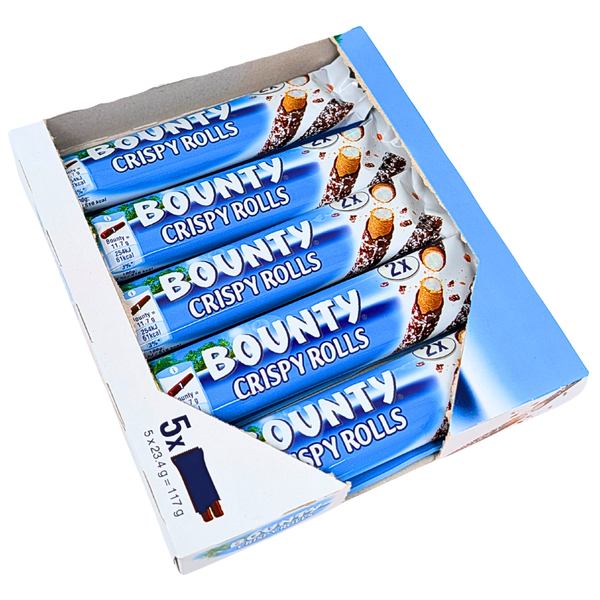 Bounty Wafer Rolls 23.4g (UK) - 5 Pack
