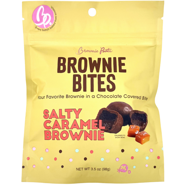 Brownie Points Salty Caramel Brownie Bites 3.5oz - 12 Pack