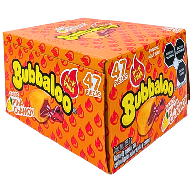 Bubbaloo Liquid Filled Bubblegum Pik Pina 47ct -1 Box