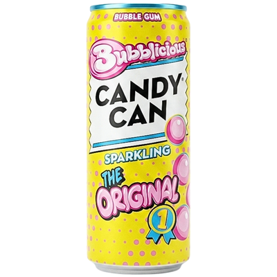 Bubblicious Candy Can Sparkling the Original 330mL - 12 Pack