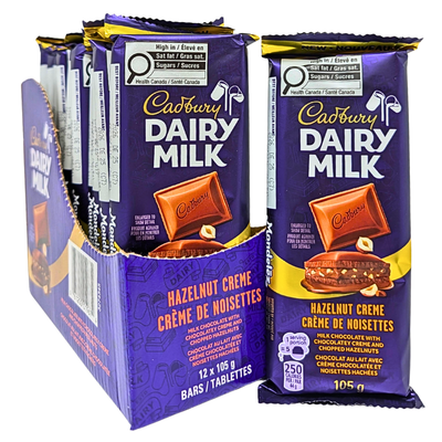 Cadbury Dairy Milk Hazelnut Creme 105g - 12 Pack