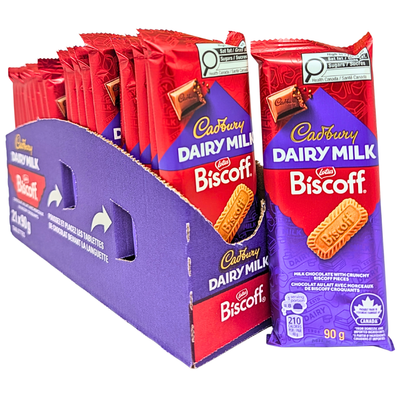 Cadbury Dairy Milk Lotus Biscoff 90g - 21 Pack