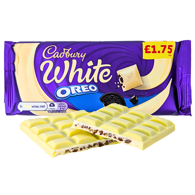 Cadbury Dairy Milk White Oreo UK 120g - 17 Pack