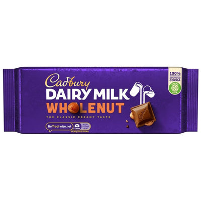 Cadbury Dairy Milk Wholenut Bar 180g (UK) - 14 Pack