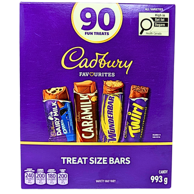 Cadbury Favourites Treat Size 90ct - 1 Box