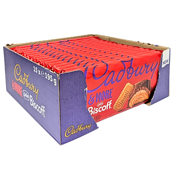 Cadbury & More Lotus Biscoff 195g (UK) - 15 Bars