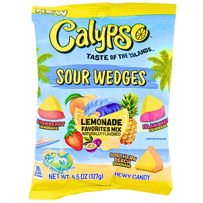 Calypso Sour Wedges Lemonade 4.5oz - 12 Pack