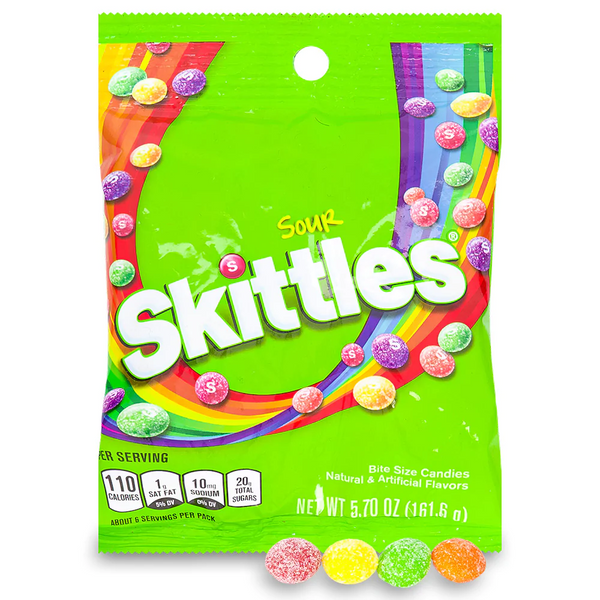 Skittles Sour Candies 161.6g - 12 Pack