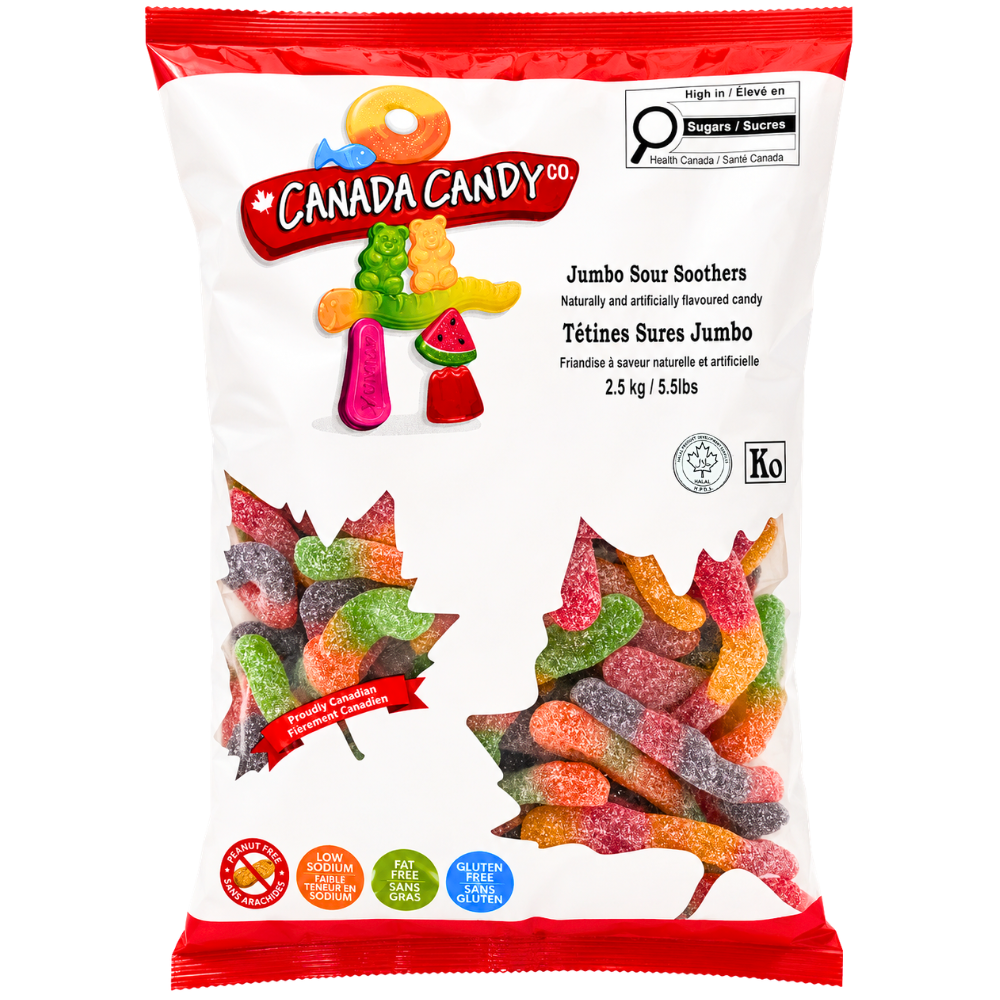 CCC Jumbo Sour Soothers Gummy Candy - 2kg | Bulk Candy