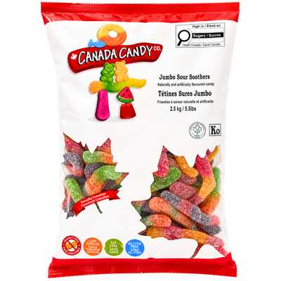CCC Jumbo Sour Soothers Gummy Candy 2.5kg - 1 Bag