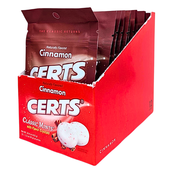 Certs Cinnamon Mints 34g - 12 Pack
