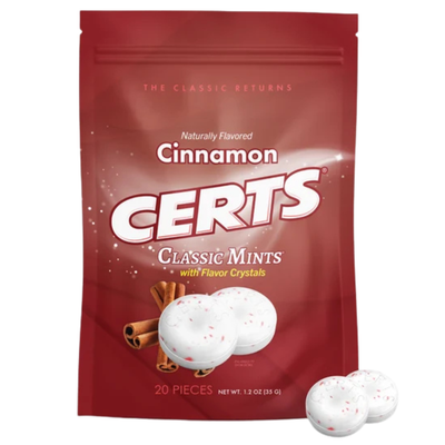 Certs Cinnamon Mints 34g - 12 Pack