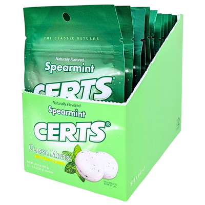 Certs Spearmint Mints 34g - 12 Pack