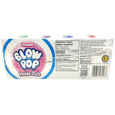 Charms Blow Pop Inside Out Tube 65g - 24 Pack