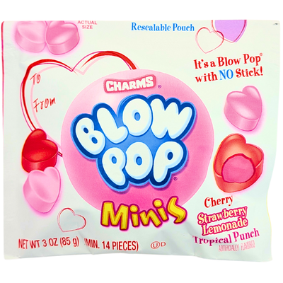 Charms Valentine Blow Pop Minis 3oz - 12 pack