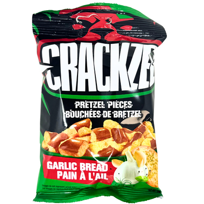 Crackzel Garlic Bread Pretzel Pieces 85g - 24 Pack