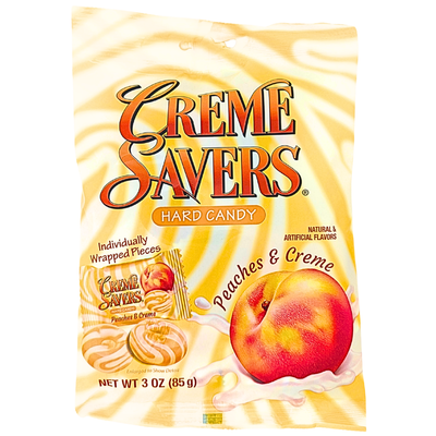 Creme Savers Peaches and Creme 3oz - 12 Pack