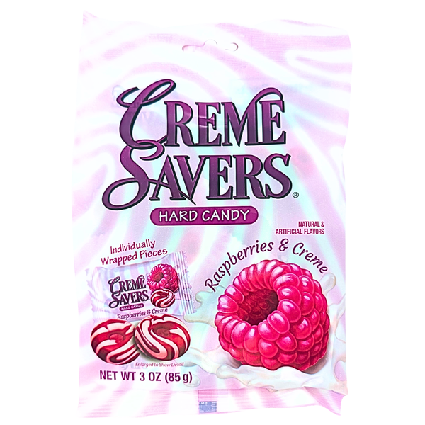 Creme Savers Raspberries and Creme 3oz - 12 Pack