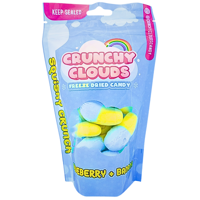 Crunchy Clouds Squashies Blueberry & Banana 50g (UK) - 10 Pack