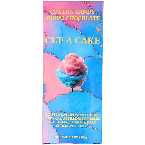 Cup A Cake Cotton Candy Dubai Chocolate 118g - 10 Pack