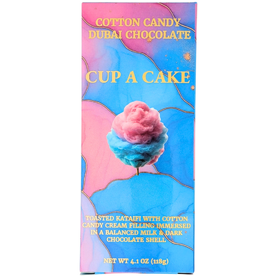 Cup A Cake Cotton Candy Dubai Chocolate 118g - 10 Pack